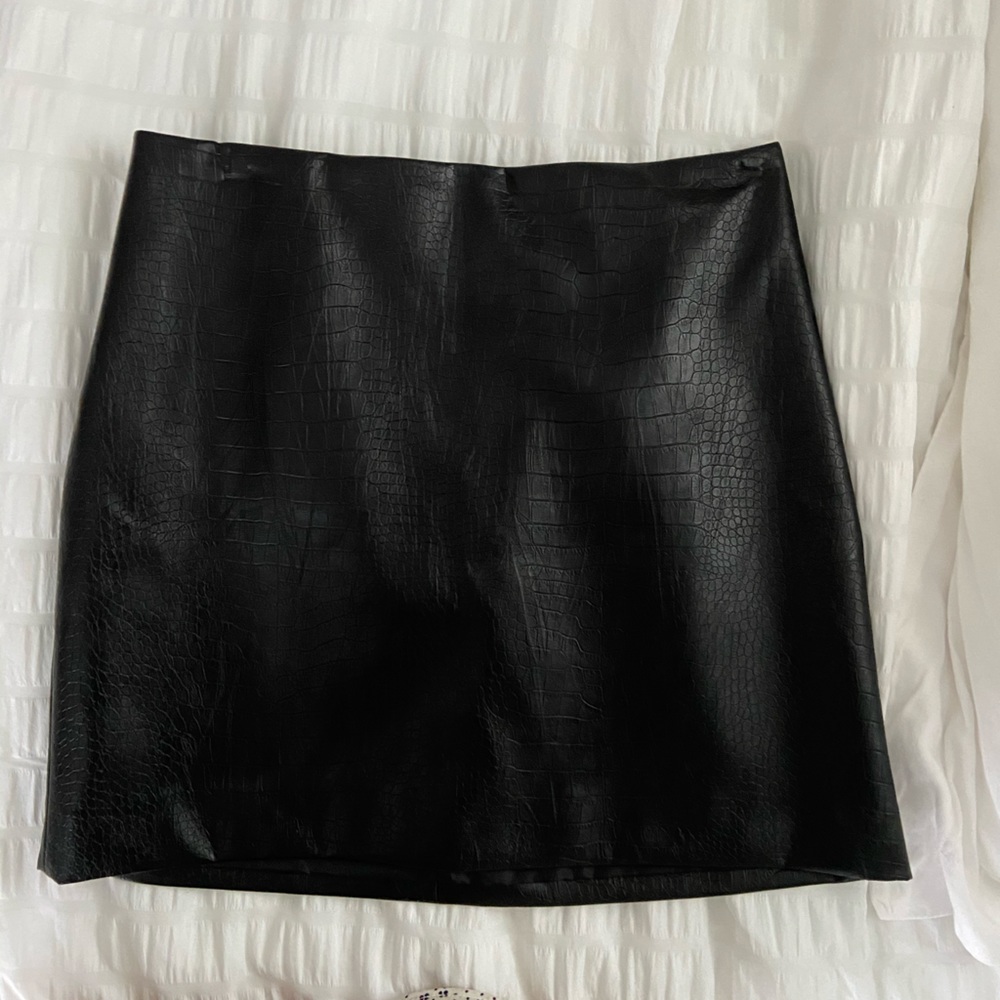 Nasty Gal Pleather Mini Skirt